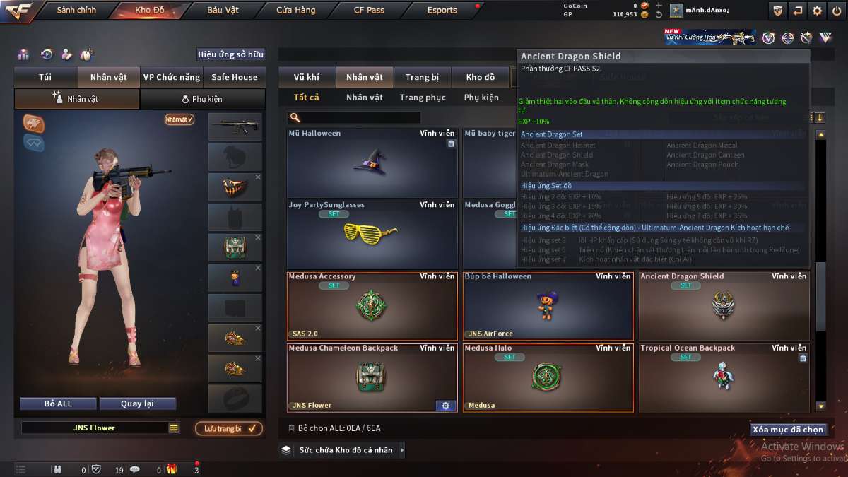 shop acc cf uy tin gia re
